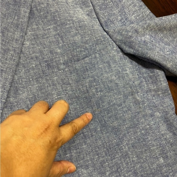 ALLEN FLUSSER blue sportcoat jacket XXL *based on measurement - Picture 3 of 10